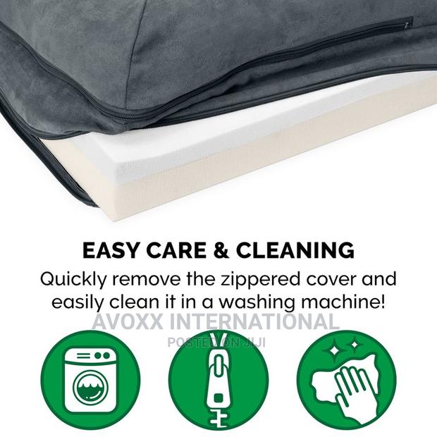 Deluxe Chaise Faux Fur Suede Lounge Pet Bed/Dogs Cats · Photo 7