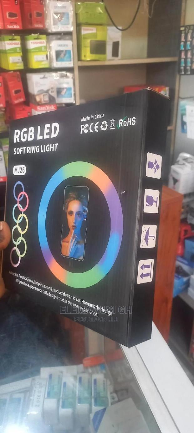 10 Inches Rgb Ring Light (15 Colour) With Stand · Photo 1