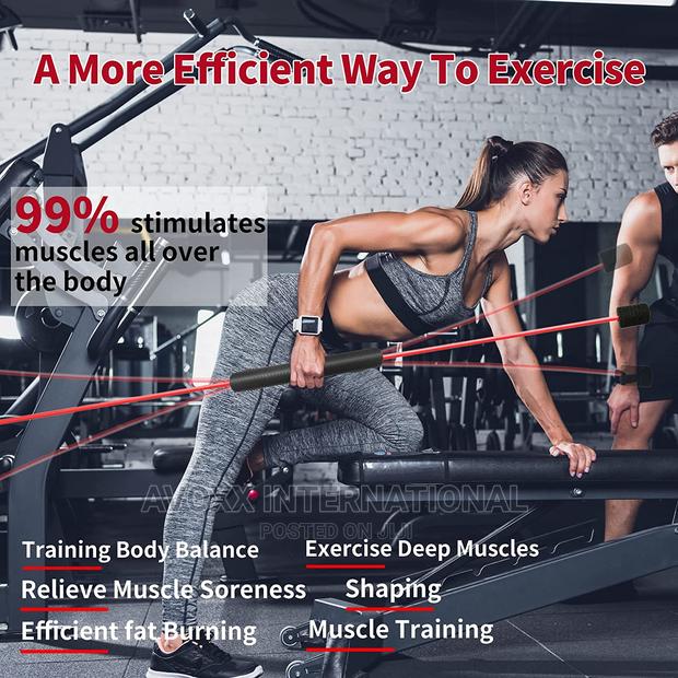 HOTWAVE Elastic Fitness Bar,High-Frequency Vibration Workout · Photo 3