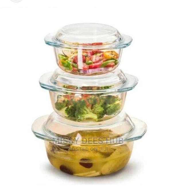3pcs Glass Bowl Set · Photo 2