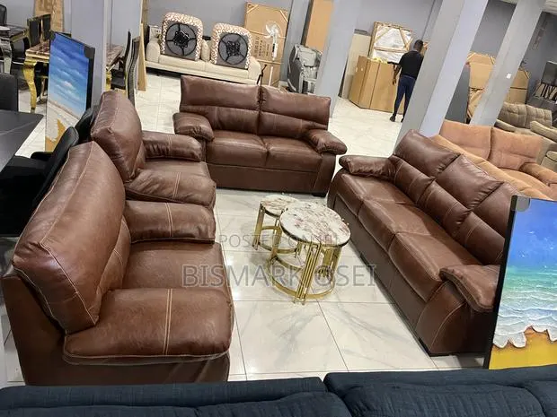 Royal Seven Seater Leather Set, Very Quality and Neat · Photo 1