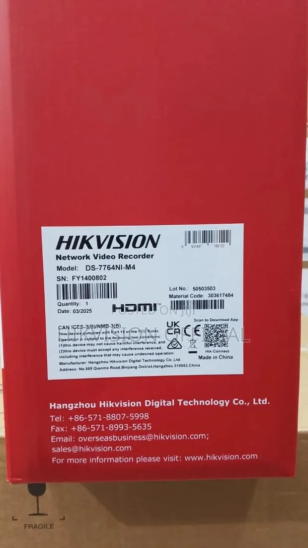 Ds-7764ni-M464-Ch 1.5u NVR 64 Channel · Photo 1
