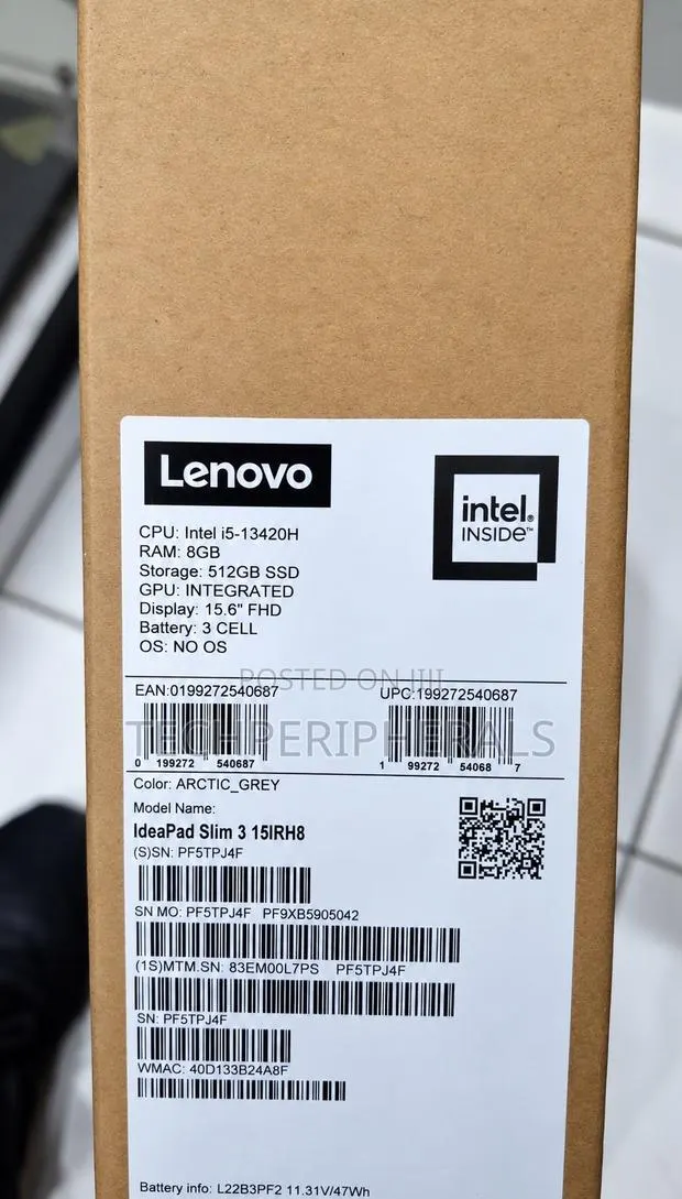New Laptop Lenovo Ideapad 3 8GB Intel Core i5 SSD 512GB · Photo 1