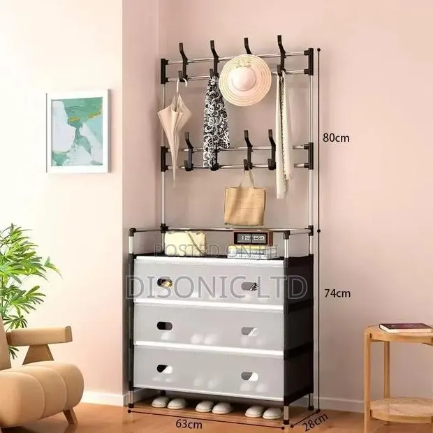 3 Layer Shoe Rack With Covers · Photo 1