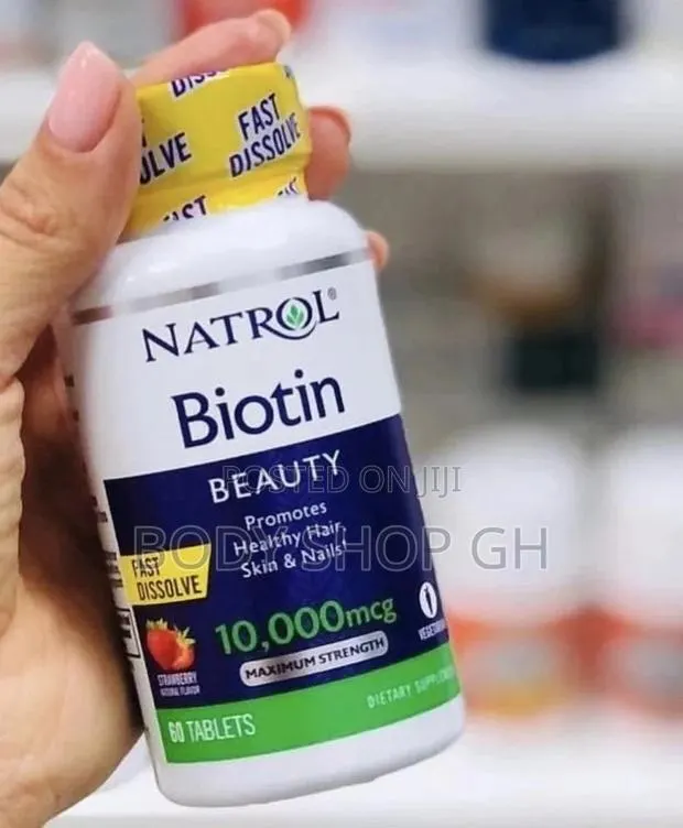 Natrol Biotin - 10,000 MCG for Hair, Skin and Nails · Photo 1