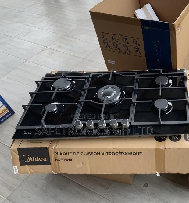 Order New Built-in Midea 5 Burner Gas Hob - 90cm (90GQ095) · Photo 1