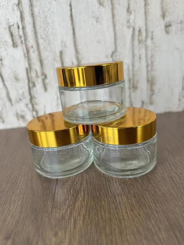 50ml Transparent Glass Cosmetics Jar · Photo 1
