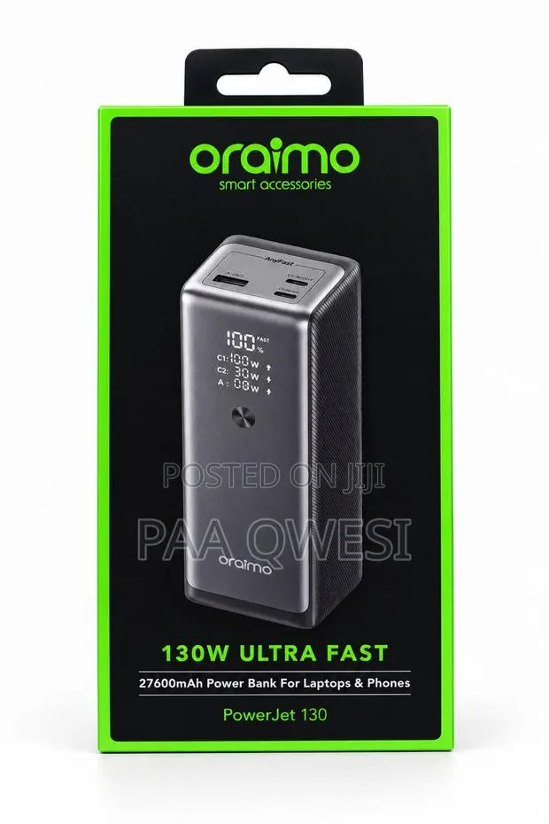 Oraimo 27600mAh PowerJet 130 Fast Charging Power Bank · Photo 1