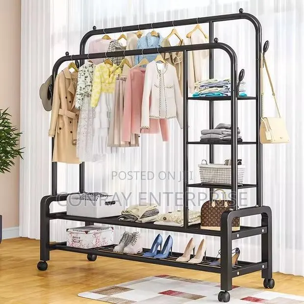 Clothing Rack With Shelves. · Photo 1