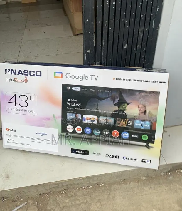 Get Authentic Nasco 43” FHD Smart Led TV(Black) · Photo 1
