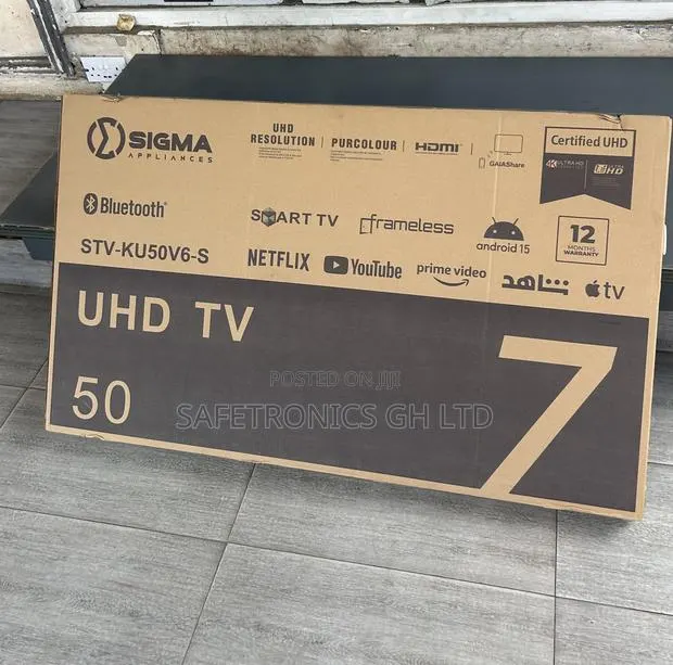 Android Led Digital Satellite 50 Inch Sigma Ultra Clear Tv · Photo 1