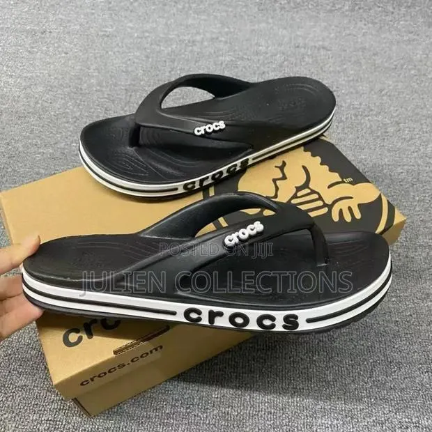 Crocs Slides Noise Black And White · Photo 1