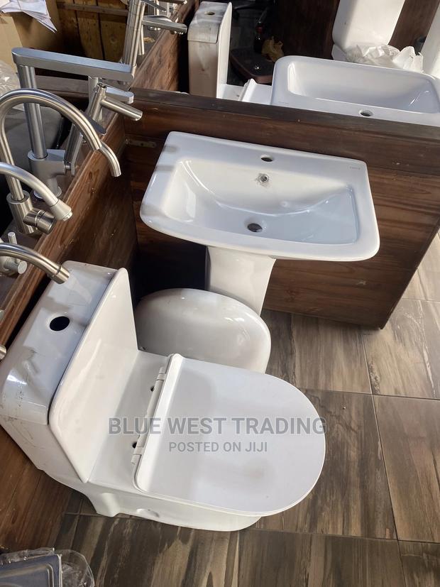 Water Closet With Basin Stand (Master Bedroom)