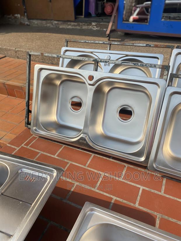 Kitchen Cabinet Sink Double Bowl