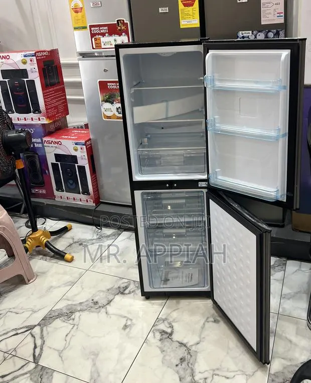 Check Out Authentic Nasco Double Door Fridge(Nasd2-20)Dark Gray · Photo 1