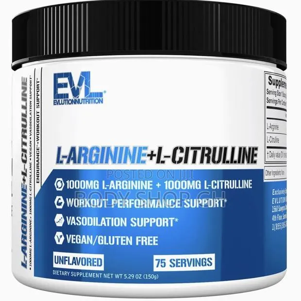 Evl L-Arginine + L- Citrulline Supplement/ Powder - Boost Nitric Oxide · Photo 1