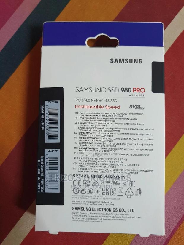 Samsung 980pro 1tb Pc Ps5 Storage Gen 4 Plus Heatsink · Photo 2