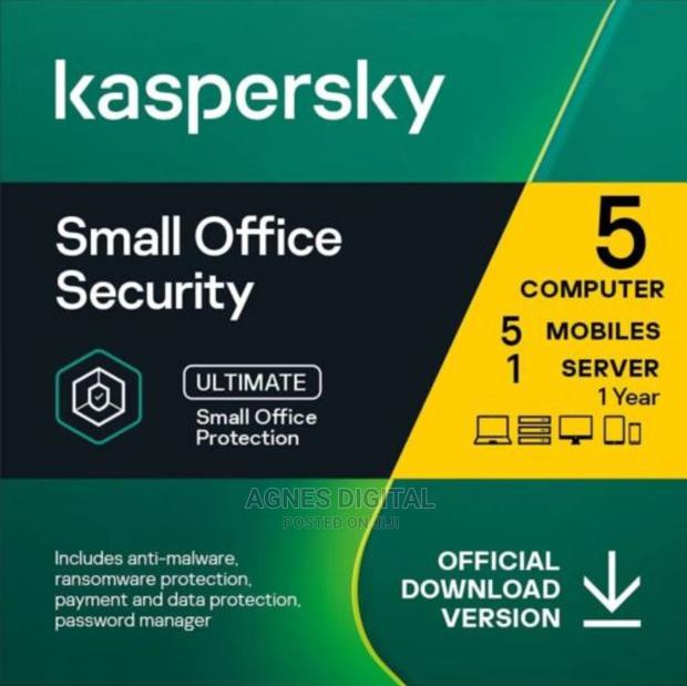 Latest Kaspersky Small Office Key -1 Server 5 Devices + 1 Yr · Photo 1