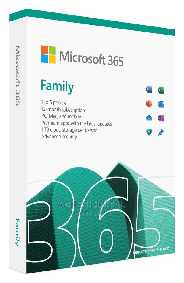 Microsoft 365 Family Key (One-Year Subscription; 6 People) · Photo 1