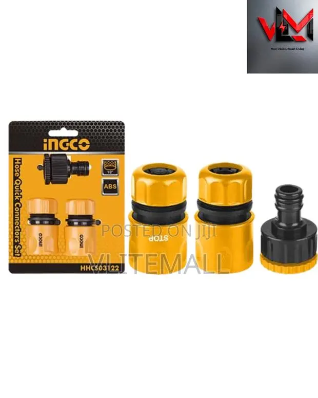 Ingco 3 Pcs Hose Quick Connectors Set · Photo 1