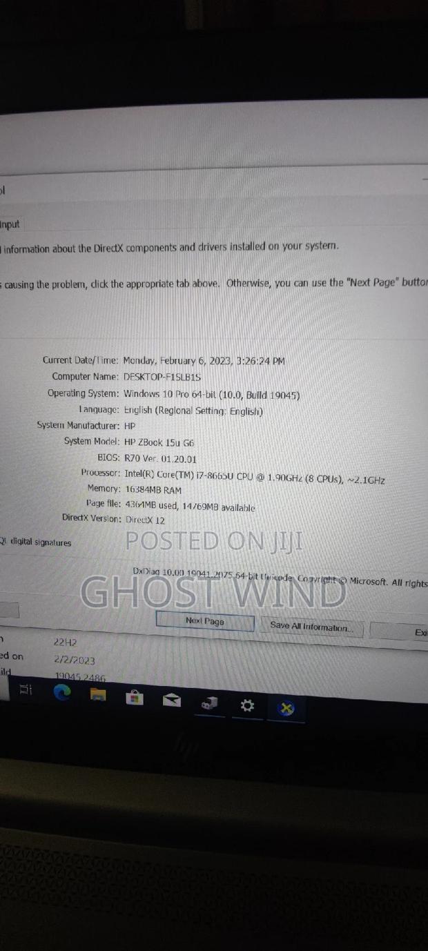 Laptop HP ZBook 15u G5 16GB Intel Core I7 SSD 512GB · Photo 3