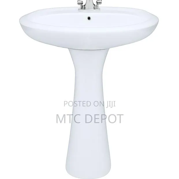 Capri Pedestal Wash Basin – Strong Ceramic | Stylish Durable · Photo 1