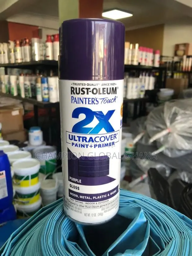 Rust-Oleum Paint and Primer Purple Gloss · Photo 1
