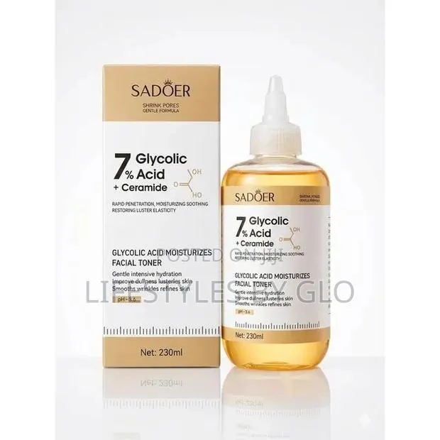 SADOER 7% Glycolic Acid + Ceramide Facial Toner – 230ml · Photo 1