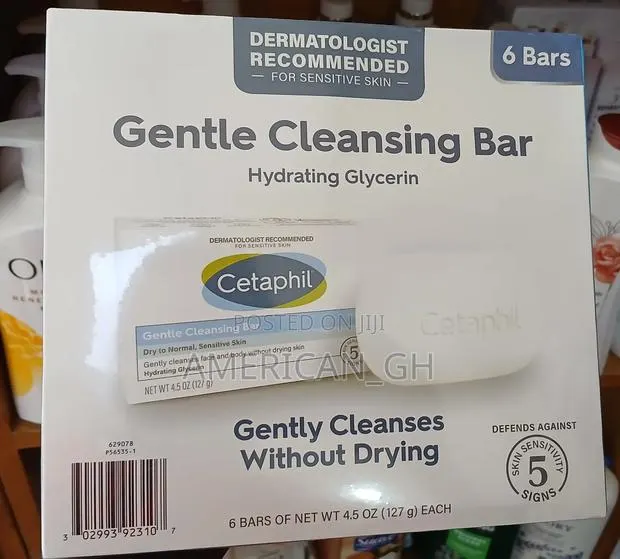 Cetaphil Gentle Cleansing Bar Soap, 6pcs · Photo 1