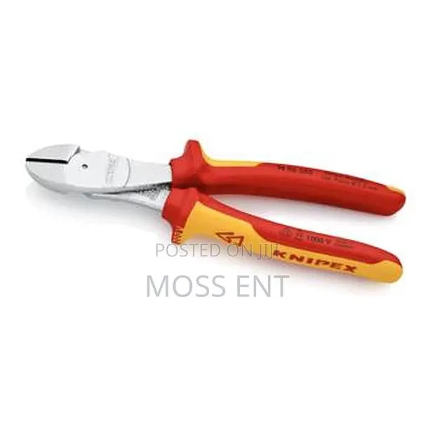 Diagonal Side Cutting Plier 200mm 1000v Chrome High Levera - K- · Photo 1