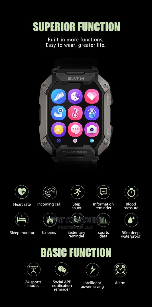 C20 Military Smartwatch Fitness Tracker · Photo 3