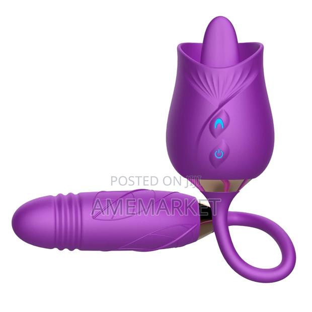 Rose Tongue Licking / Sucking Vibrator Dildo Sex Toy · Photo 1