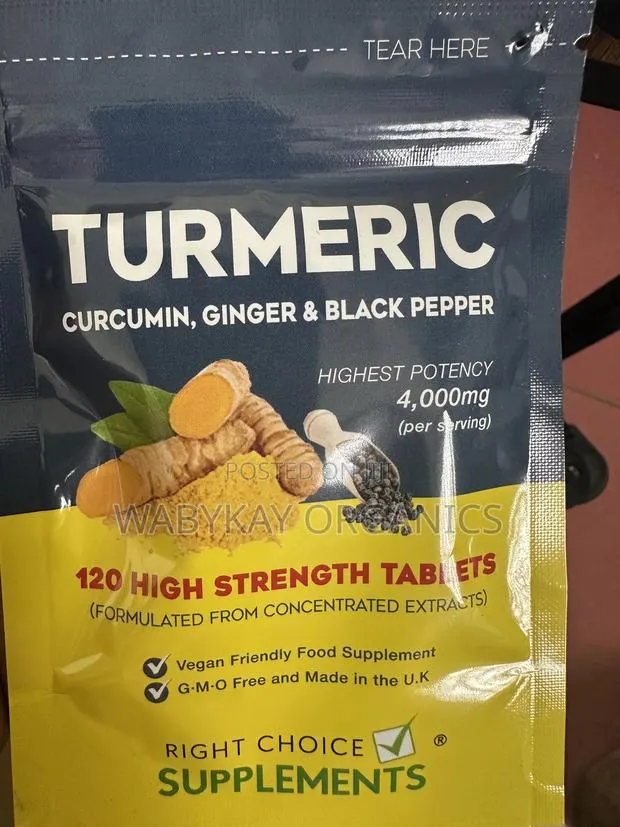 Tumeric, Ginger and Black Pepper. Extra Strength · Photo 1