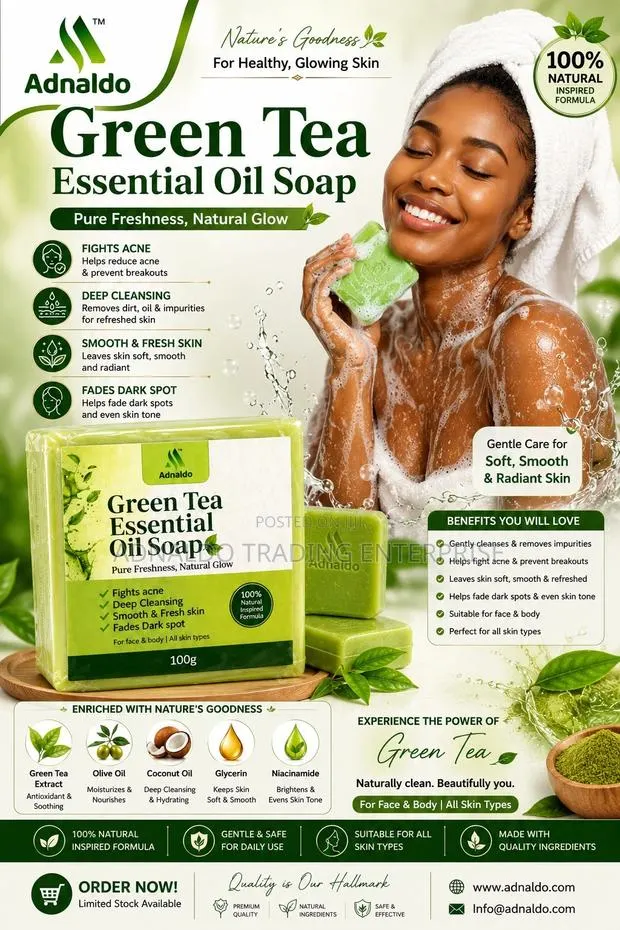 Adnaldo Green Tea Essential Oil Soap · Photo 1