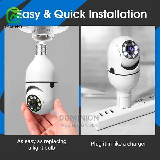 Wifi Wireless Light Bulb Camera 1080p 360 Degree 2.4ghz Dome · Photo 1