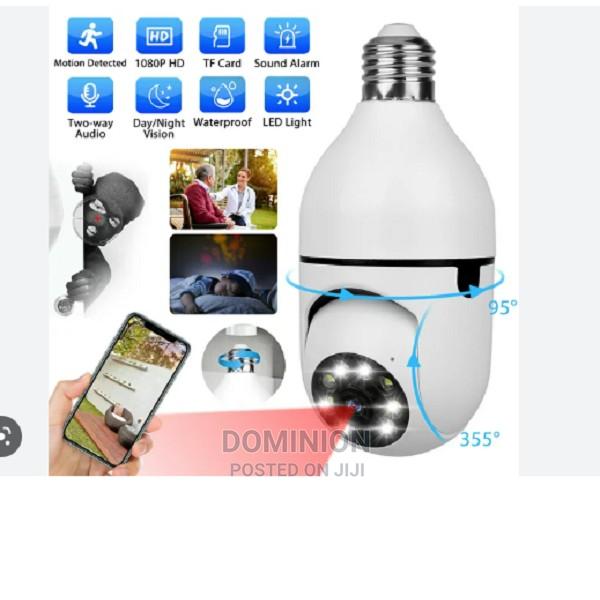 Wifi Wireless Light Bulb Camera 1080p 360 Degree 2.4ghz Dome · Photo 3