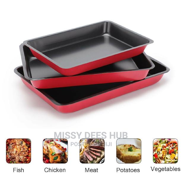 3pc Baking Roasting Tray Set · Photo 1