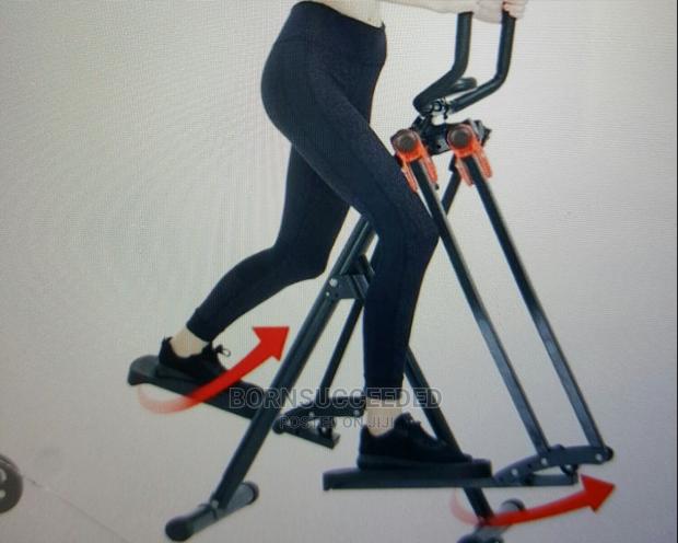 Folderble Elliptical Exercise Machine Air Walker Stepper