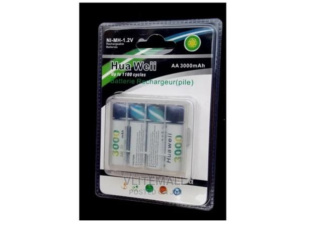 Hua Weii 4 Rechargeable AA Batteries - 3000mah · Photo 1