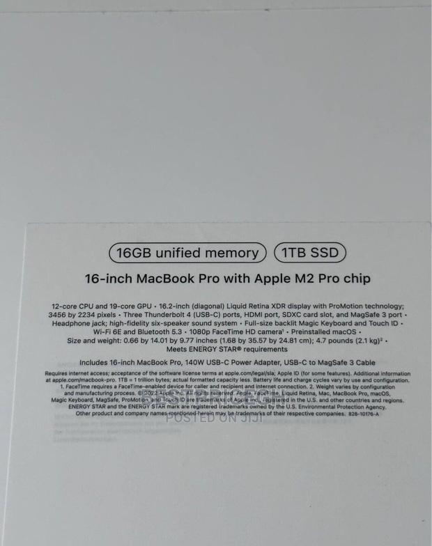New Laptop Apple MacBook Pro 2023 M2 16GB Apple M2 SSD 1T · Photo 3