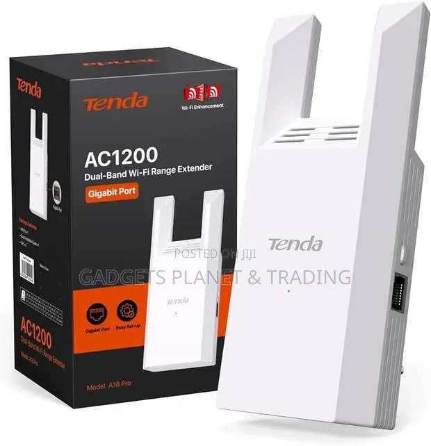 Tenda A18 Pro 1200mbps Wireless Dual Band Range Extender -Ac1200 · Photo 1