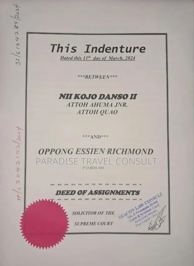 Land Document for Visa Application · Photo 1