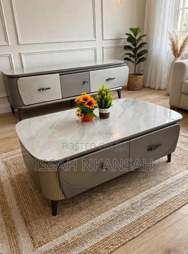 Dark Grey Marble Coffee Table · Photo 1
