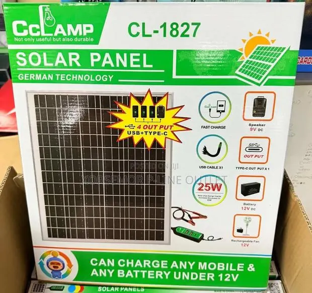 Solar Panel 25w 12v Cl-1827 · Photo 1