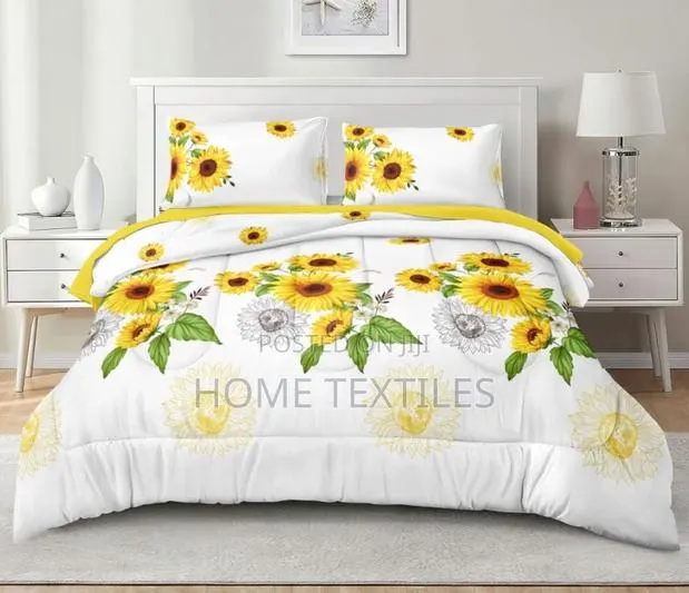 7pieces Sun Flower Design Duvet Sets for Queen/Double Beds · Photo 1