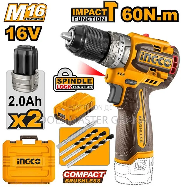 Compact Brushless Cordless Impact Drill - Cidli16682 · Photo 1