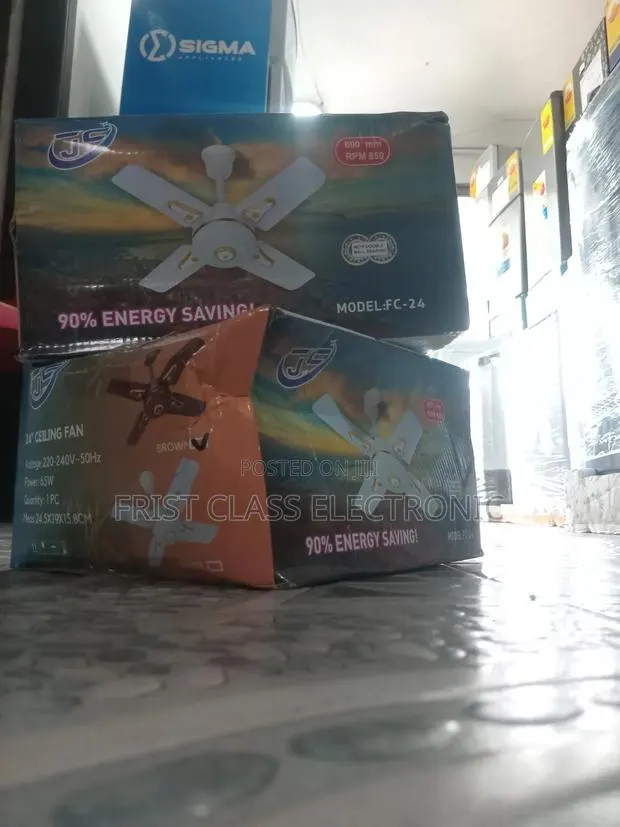 Js Fc-24 Ceiling Fan Quiet Power Air Movement · Photo 1