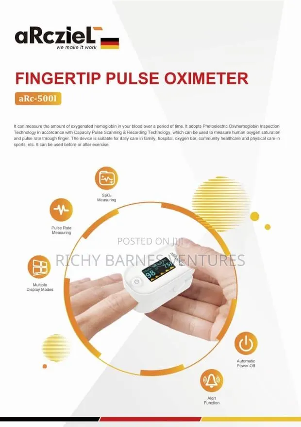 White Finger Pulse Oximeter · Photo 1