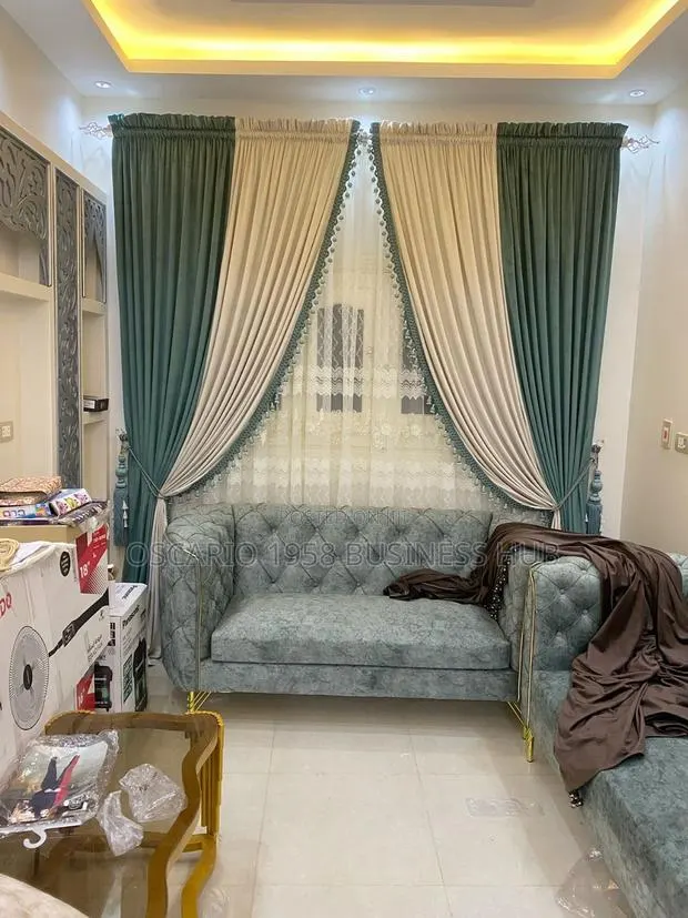 Golden Grove Modern Home of Customs Window Curtain · Photo 1