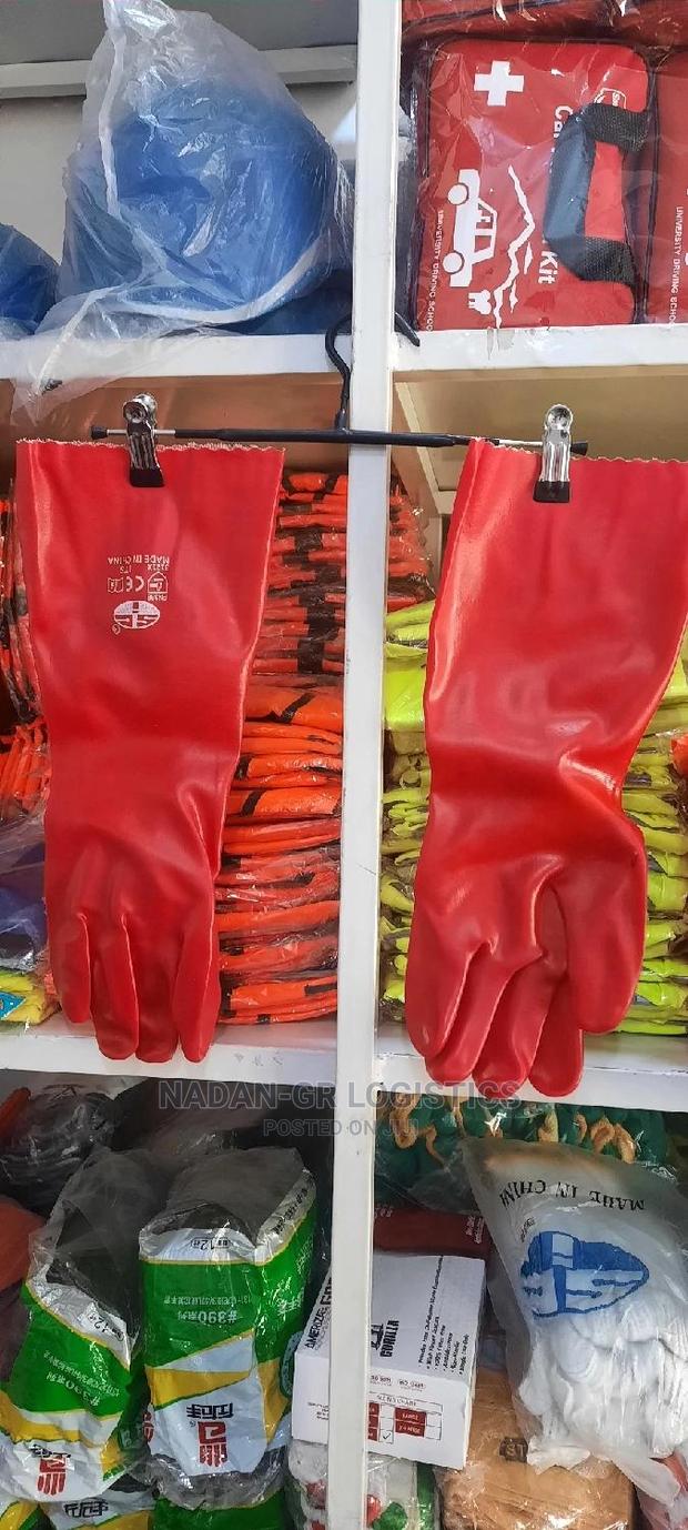 PVC Gloves Red - Chemical · Photo 1